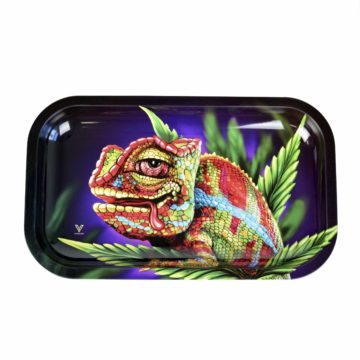 v syndicate chameleon rectangle rolling glass tray image