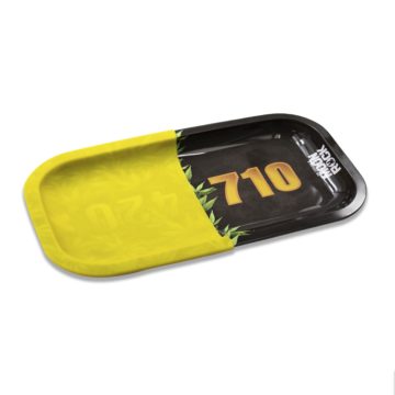 yellow cover moon rock 710 rectangle rolling tray side image