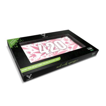 v syndicate pink 420 rectangle ashtray pack