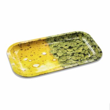 yellow spotted rectangle rolling tray copy