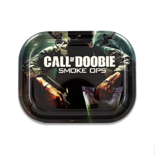 call of doobie square rolling tray image