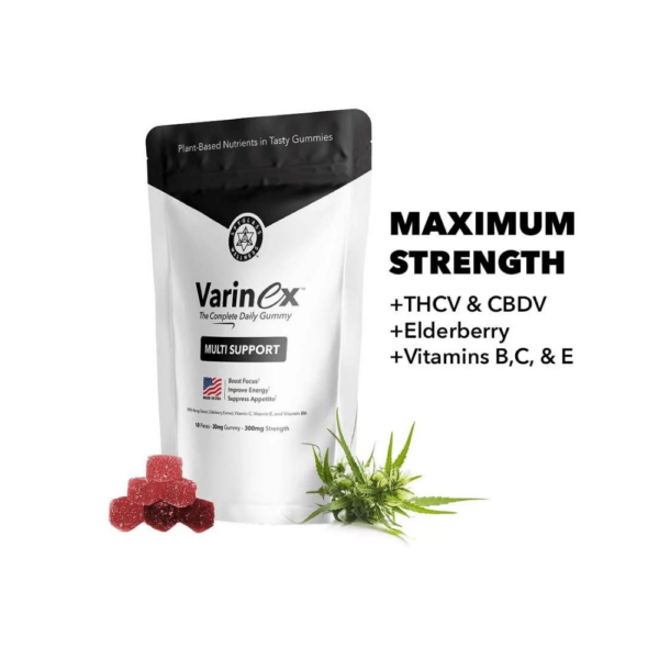 maximum strength thcv and cbdv, elderberry, vitamins b,c and e