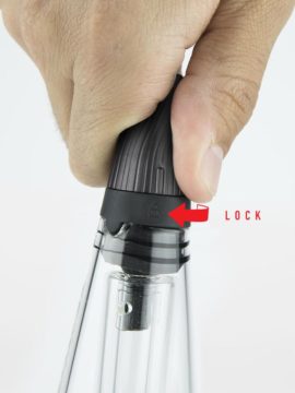 Puffco Peak Travel Glass (For Peak & Pro) - Lock mouthpiece