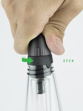 Puffco Peak Travel Glass (For Peak & Pro) - Open mouthpiece