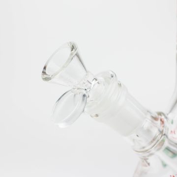 10" RM decal Glow in the dark glass water bong #12