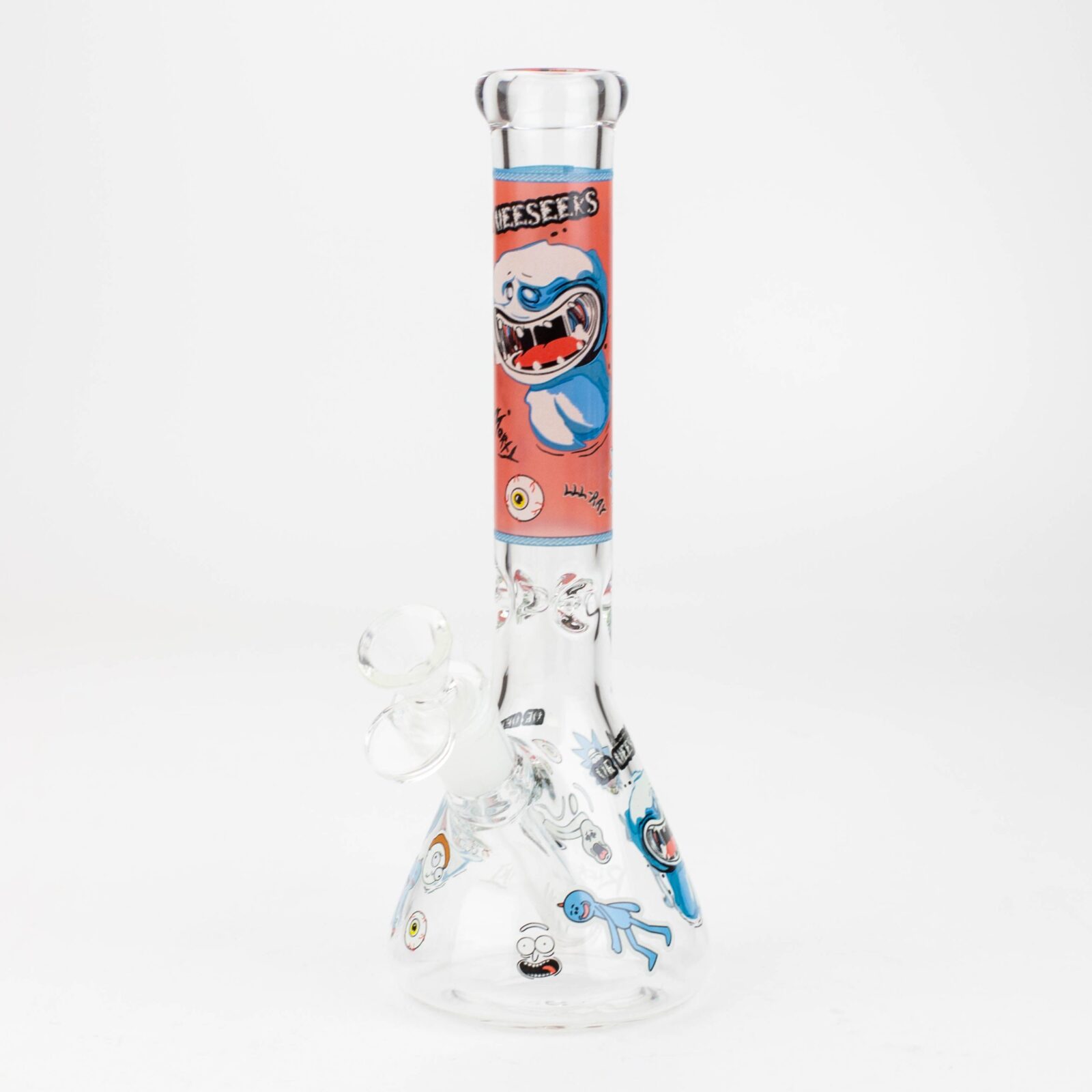 Graphic B - Decal Glow in the dark glass water bong
