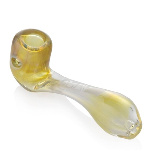 32mm tubing Grav UHPF 6in Glass Sherlock Pipe - Fumed
