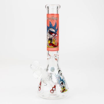 Graphic C - Decal Glow in the dark glass water bong