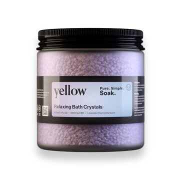 CBD Bath Soaks Relax Crystals Yellow Buy Online