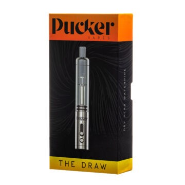 pucker the draw vaporizer box front image
