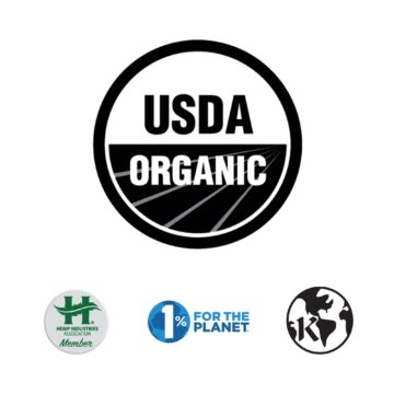 USDA ORAGNIC , 1% for the Planet
