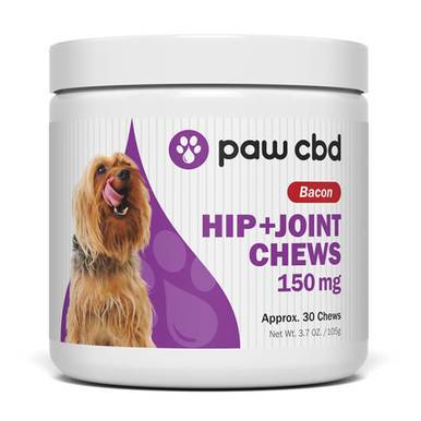 cbdMD CBD Pet Treats Bacon Canine Hip/Joint Chews - 150mg - 600mg