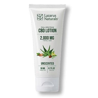 Lazarus Naturals - CBD Topical - Fragrance-Free Lotion - 1500mg