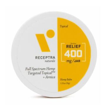 Receptra Naturals CBD Topical Full Spectrum Balm + Arnica - 400mg-800mg