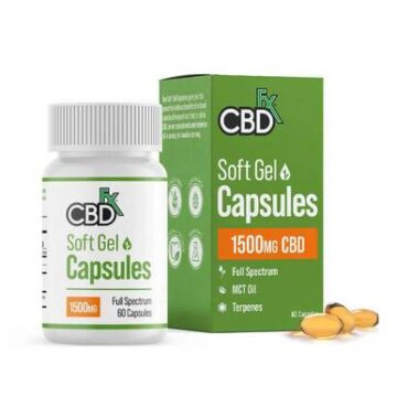 CBDfx CBD Capsules Full Spectrum CBD Soft Gels - 25mg
