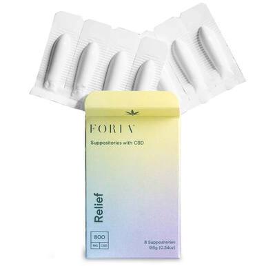 Foria Wellness  CBD Topical Menstrual Relief Suppositories - 800mg