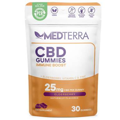 Medterra - CBD Edible - Immune Boost Elderberry Gummies - 25mg