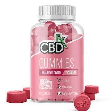 CBDfx CBD Broad Spectrum Womens Multivitamin Gummies - 25mg - 1500mg