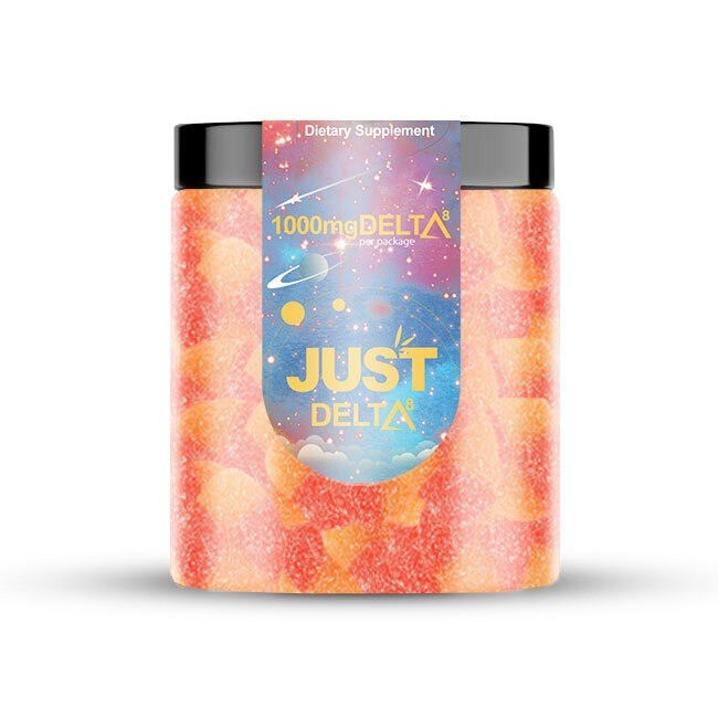 JustDelta Delta 8 THC Gummies - Exotic Peach
