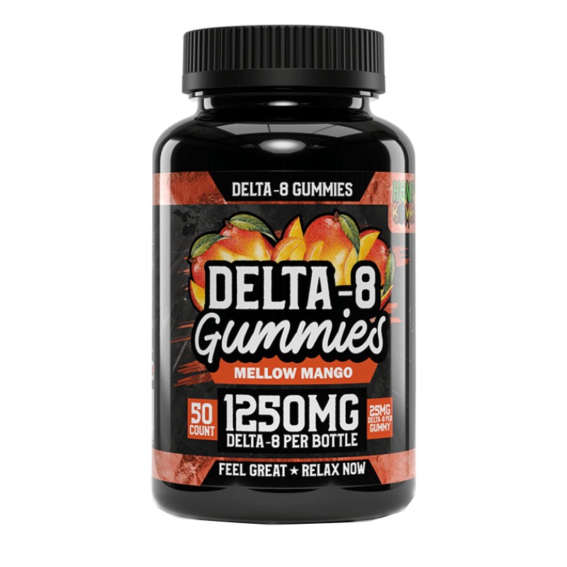 Hemp Bombs Delta 8 THC Gummies - Mellow Mango - 125mg - 1250mg