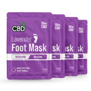 CBDfx CBD Skin Care Lavender CBD Foot Mask - 50mg