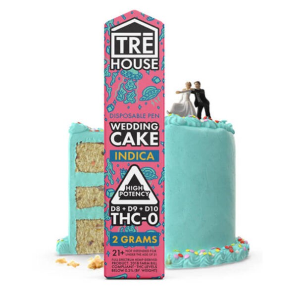 TRE House D8/D9/D10 Wedding Cake Disposable THC Vape Pen - 2 Grams