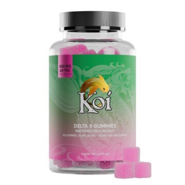 Koi CBD - Delta 9 Edible - CBD:D9 2:1 Gummies - Watermelon - 30mg