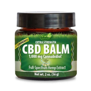 Irwin Naturals CBD Balm Full Spectrum - Lemongrass Balm - 1000mg