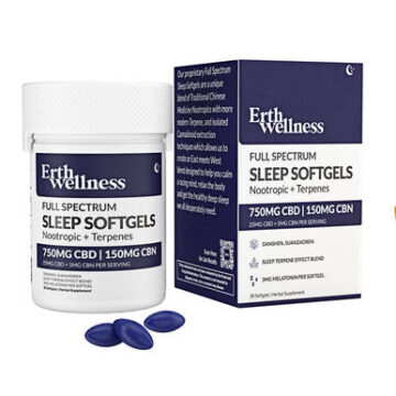 ERTH Wellness Full Spectrum CBD:CBN Sleep Softgels - 25mg CBD-5mg CBN