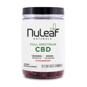 NuLeaf Naturals - CBD Edible - Full Spectrum Strawberry Gummies - 300mg-1350mg