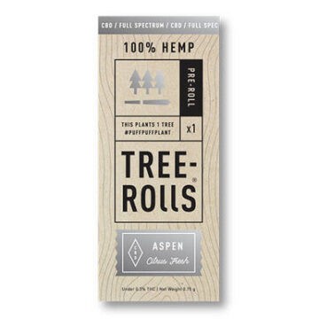 Tree Rolls Hemp Flower Aspen Full Spectrum Pre-Roll - 0.75g