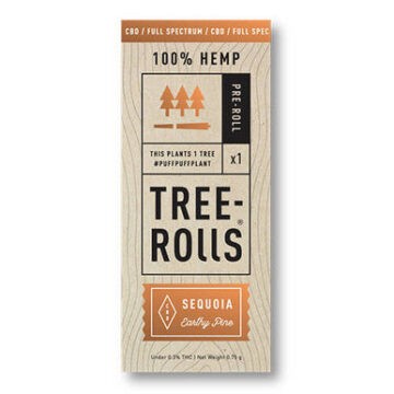Tree Rolls Hemp Flower Sequoia Full Spectrum Pre-Roll - 0.75g