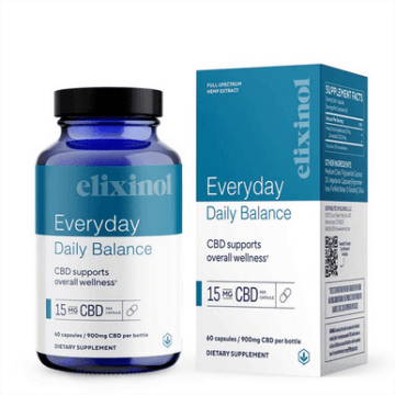 Elixinol CBD Capsules - Full-Spectrum Daily Balance Capsules - 900mg
