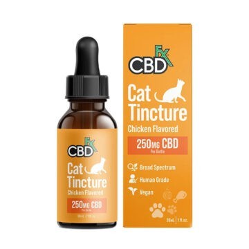 CBDfx CBD Oil For Cats Chicken Flavored Tincture - 250mg