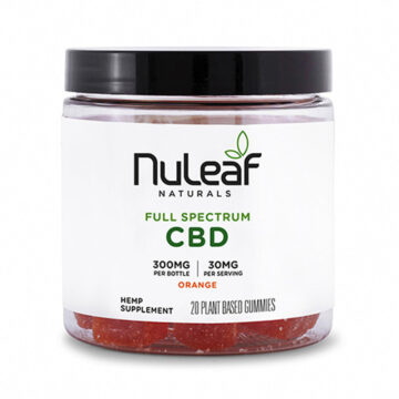 NuLeaf Naturals - CBD Edible - Full Spectrum Orange Gummies - 300mg-1350mg
