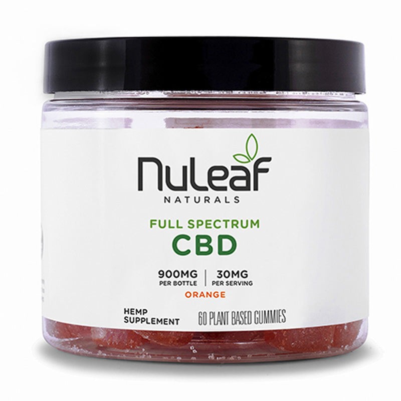 NuLeaf Naturals - CBD Edible - Full Spectrum Orange Gummies - 300mg-1350mg
