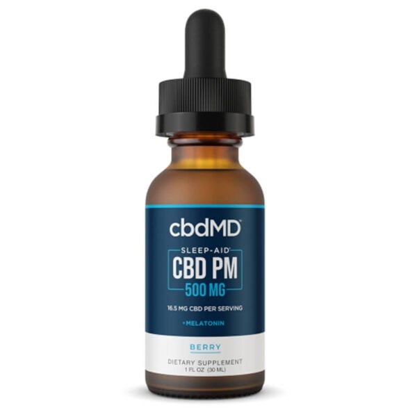 cbdMD Broad Spectrum CBD Oil Tincture for Sleep - Berry