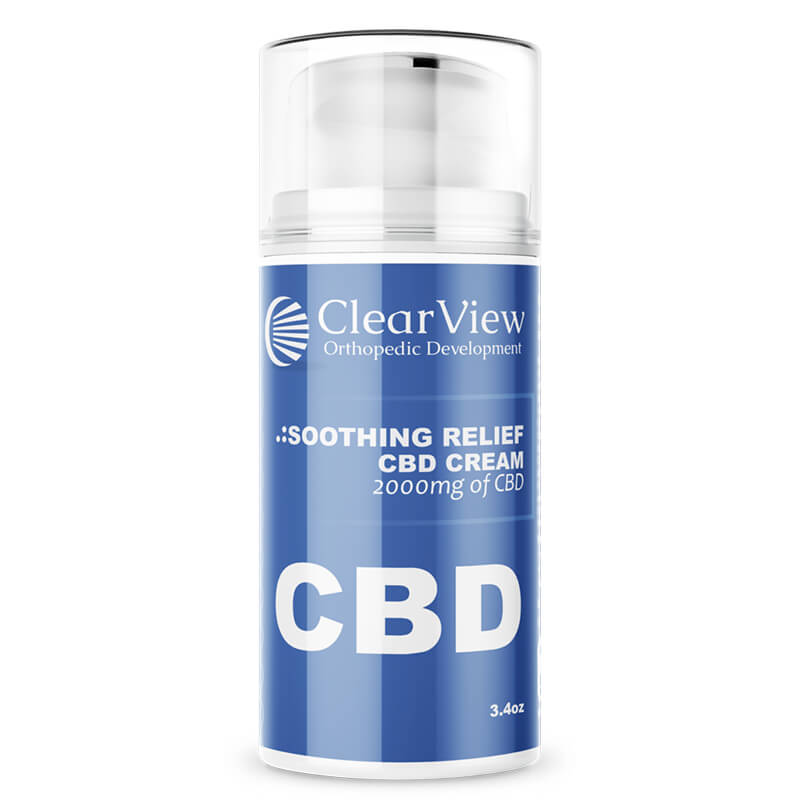 ClearView-Thrive CBD Topical Soothing Relief Cream - 1000mg-2000mg