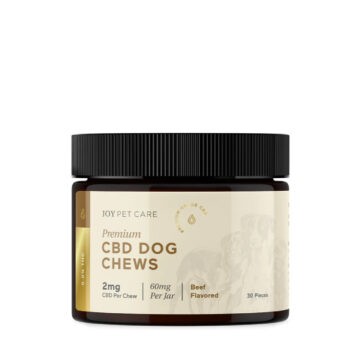 Joy Organics - CBD Pet Edible - Premium  Dog Chews - Beef Flavored - 2mg -