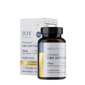 Joy Organics Full Spectrum CBD Soft Gels - 25mg