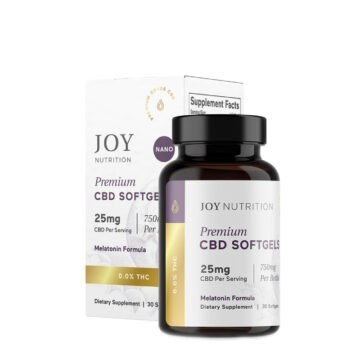 Joy Organics Broad Spectrum Soft Gels With CBN & Melatonin - 25mg
