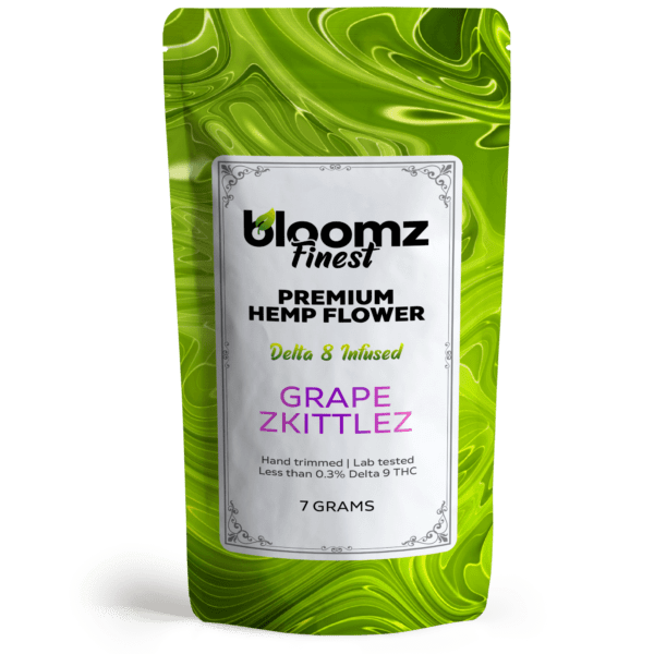Delta 8 THC Flower - Grape Zkittlez, 7g