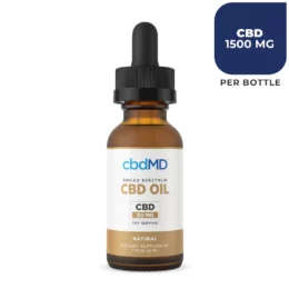 cbdMD CBD Broad Spectrum Oil Tincture - Natural