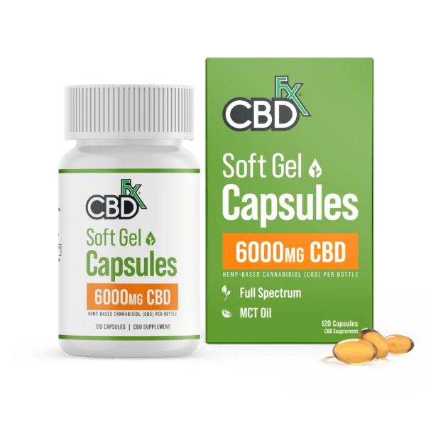 CBDfx CBD Capsules Full Spectrum CBD Soft Gels - 25mg