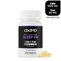 cbdMD Full Spectrum CBD Softgels Sleep PM