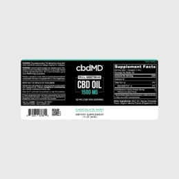 cbdMD CBD Full Spectrum Oil Tincture - Chocolate Mint