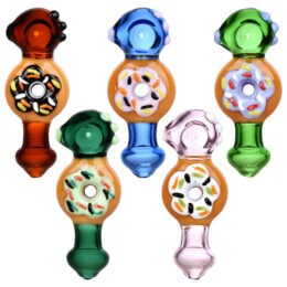 5PC BUNDLE - Pulsar Donut Hand Pipe - 5" / Assorted Colors