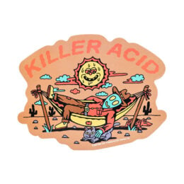 Killer Acid Die Cut Vinyl Sticker - Alien Cowboy / 5" x 3.75"