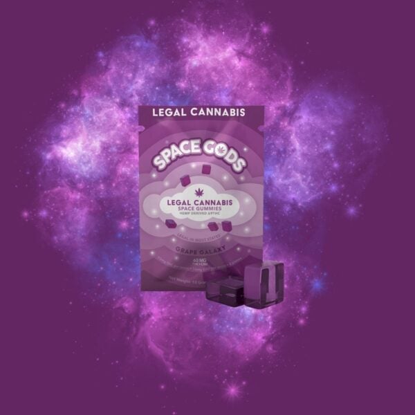 Space Gummies | Galaxy Grape | Delta 9 + CBD 2CT Bag