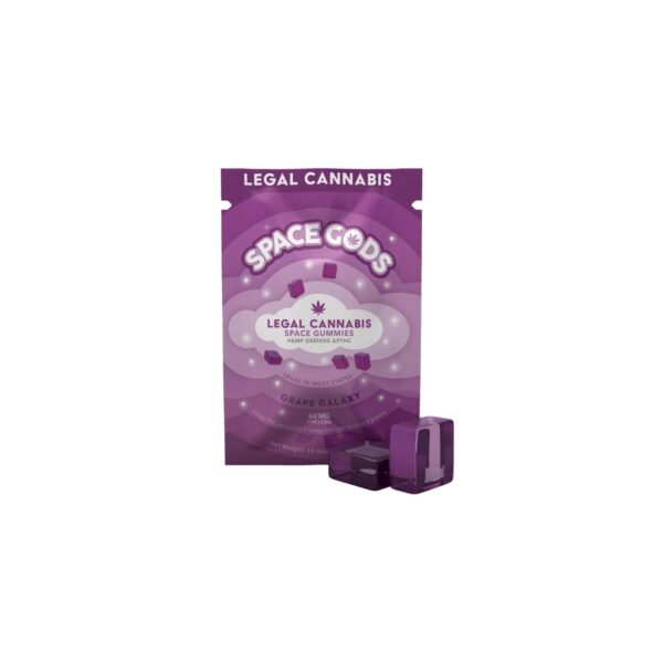 Space Gummies | Galaxy Grape | Delta 9 + CBD 2CT Bag